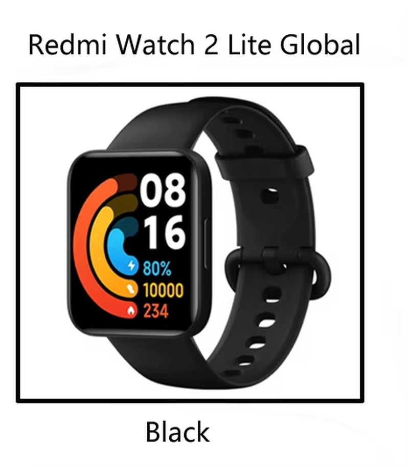 Redmi Watch 2 Lite Smart Watch Bluetooth Mi Band 1.55Inch HD GPS Blood Oxygen Sport Bracelet Smartwatch