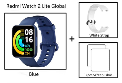 Redmi Watch 2 Lite Smart Watch Bluetooth Mi Band 1.55Inch HD GPS Blood Oxygen Sport Bracelet Smartwatch