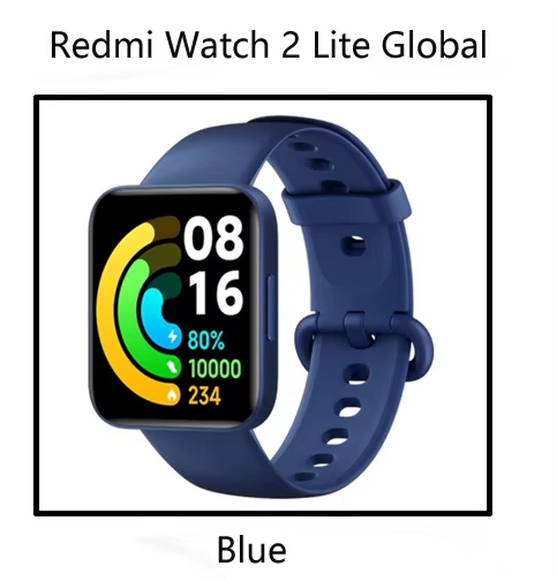 Redmi Watch 2 Lite Smart Watch Bluetooth Mi Band 1.55Inch HD GPS Blood Oxygen Sport Bracelet Smartwatch