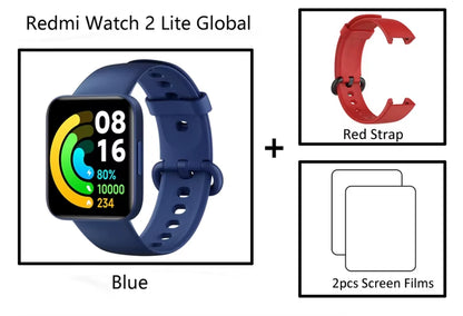 Redmi Watch 2 Lite Smart Watch Bluetooth Mi Band 1.55Inch HD GPS Blood Oxygen Sport Bracelet Smartwatch